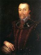Marcus Gheeraerts Sir Francis Drake after 1590 oil painting